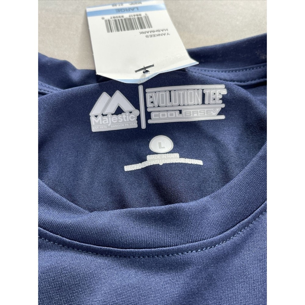 Majestic New York Yankees Evolution Cool Base Tee. Size Lare NWT - Picture 3 of 4